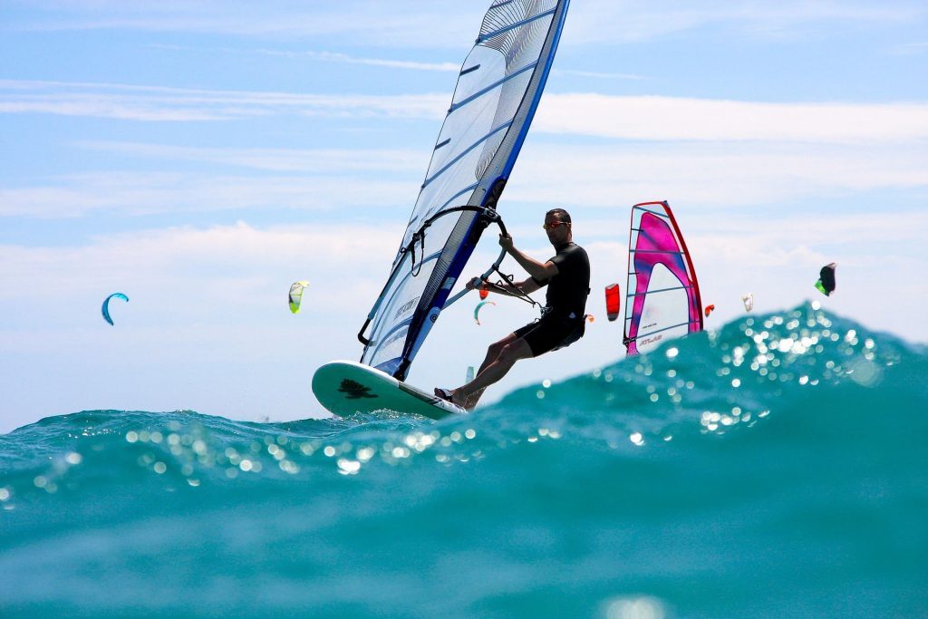 Windsurfing in Normandy